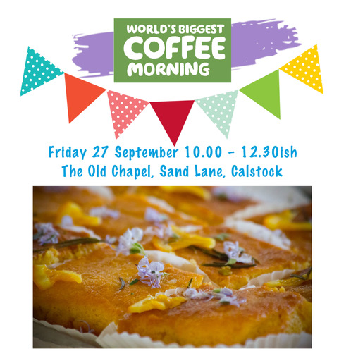 27 September: Macmillan World’s Biggest Coffee Morning @ 10am