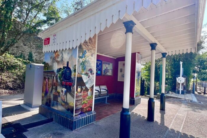 Murals at Calstock Train station