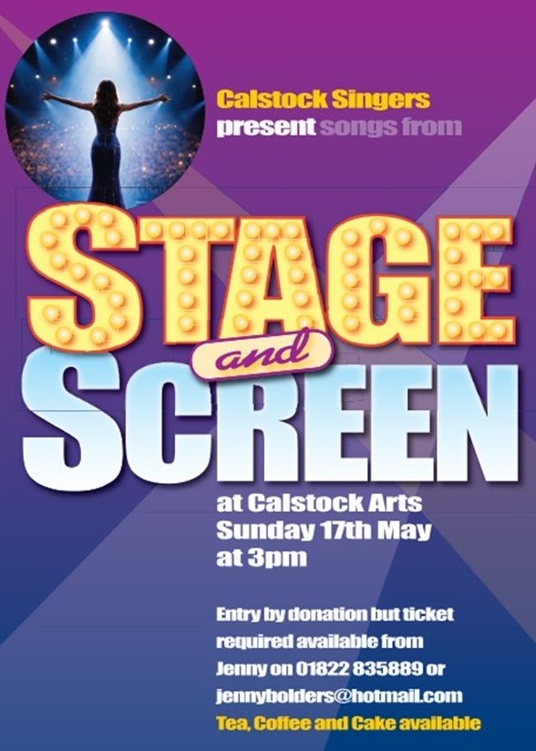 17 May: Calstock Singers presents ‘Songs from Stage & Screen’ @ 3pm